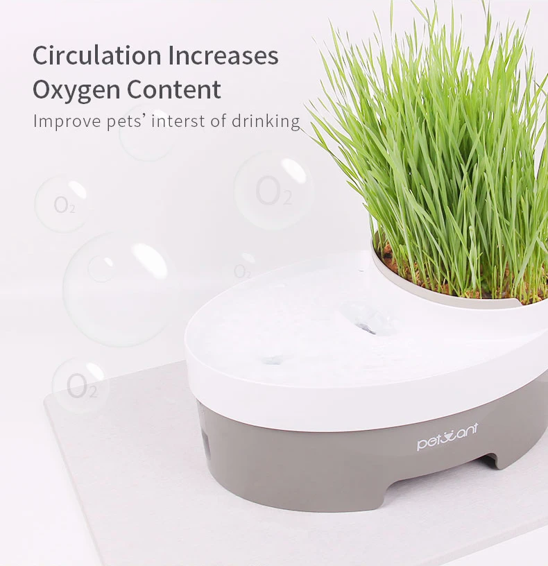 

Electric LED Charge Dog Food Bowl And Water Dispenser Plastic Pet Drinking Cat Water Fountain