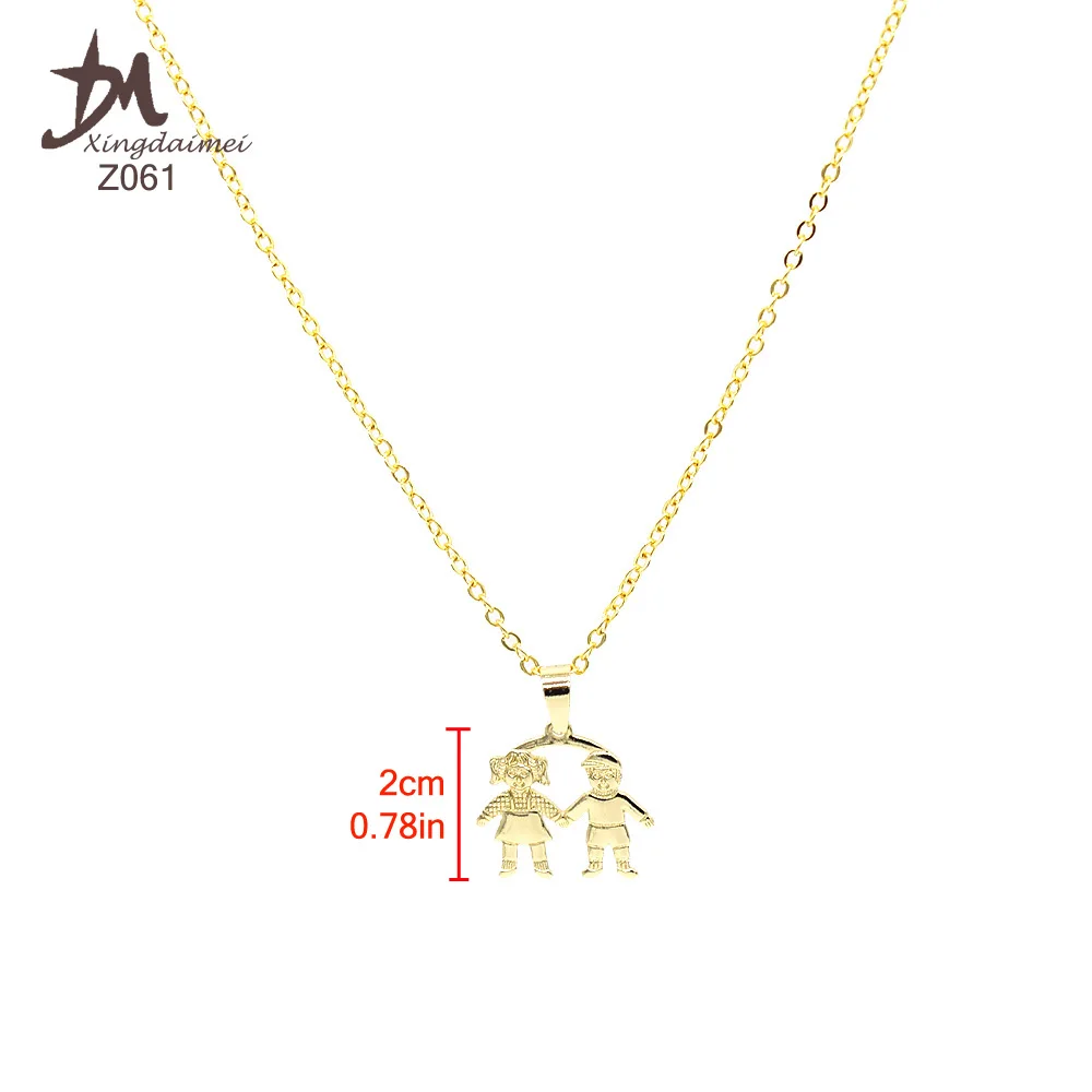 

Z061 Religious jewelry Boys and Girls pendant fashion collar necklace women's jewelry necklaces, 18k gold