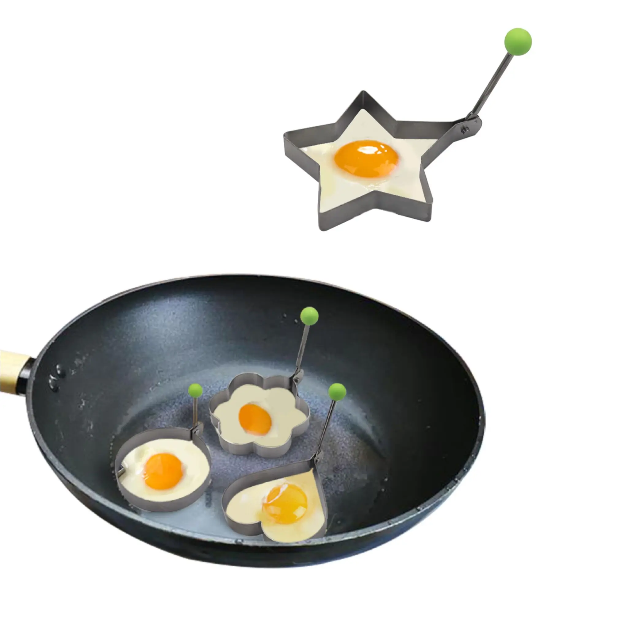 

Stainless Steel Egg Mold Pancake Rings Fried Egg Mould Shaper Kitchen Cooking Tools Kitchen Accessories Gadgets
