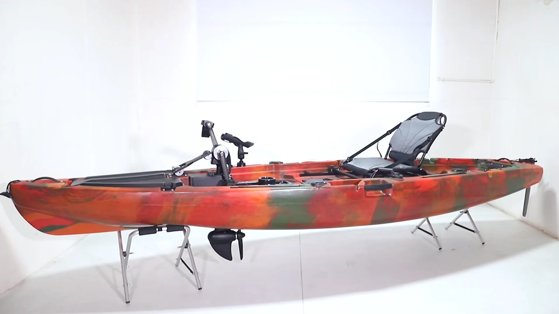 12ft Pedal Kayak Flap And Propeller Pedal Drive Kayak With Pedal For