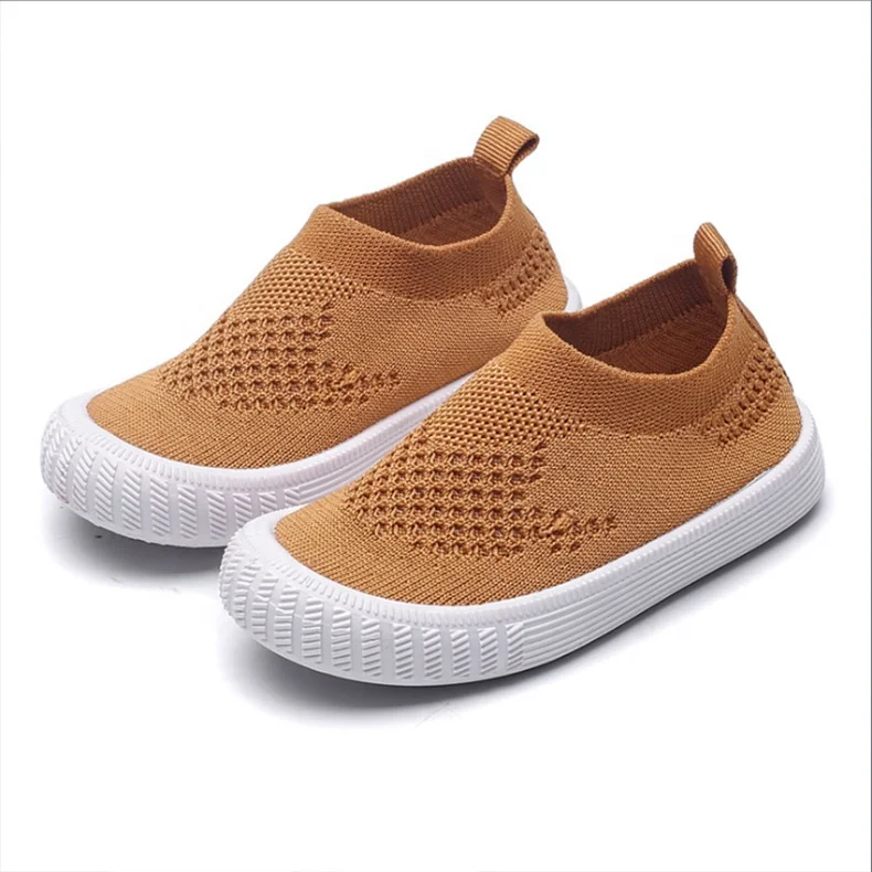 

Cheap Price Breathable Mesh Fabric Knitted Soft Sole Prewalker Walking Toddler Newborn Baby Shoes, As in the picture or customized