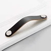 Maxery High Quality Genuine Leather Cabinet Handle For Kitchen Furniture Pull Handle For Bedroom Furniture For Home Decor