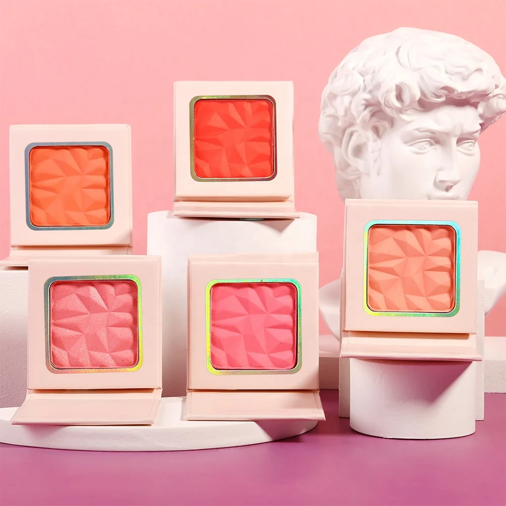 

Private label 5 colors blushes mini portable beautiful blush palette