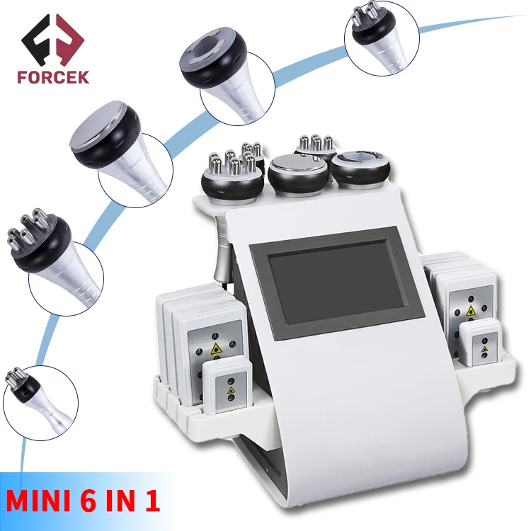 

Newest MIni Cavitation Machine 40k Slimming Vacuum Cavitation System Laser Skin Tightening 6 In 1 Multifunctional Machine