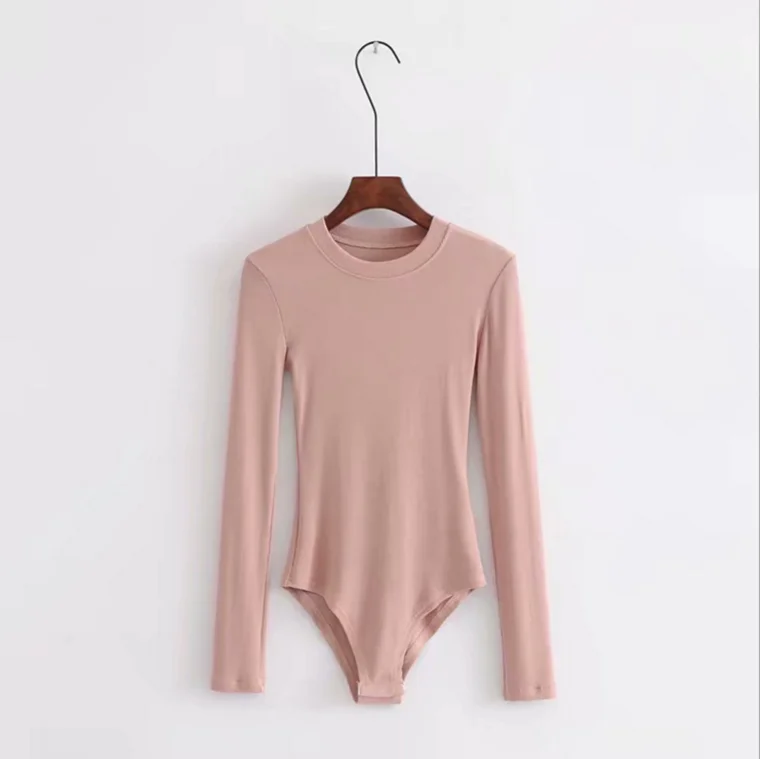 

New Style Seasons Long Sleeve Female Turtleneck Long Sleeve multicolor Bodysuit