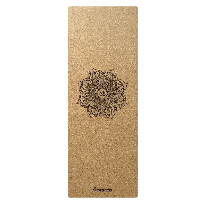 

Custom Eco Friendly Digital Printed TPE Suede Natural Cork + Rubber Yoga Mat, Yellow