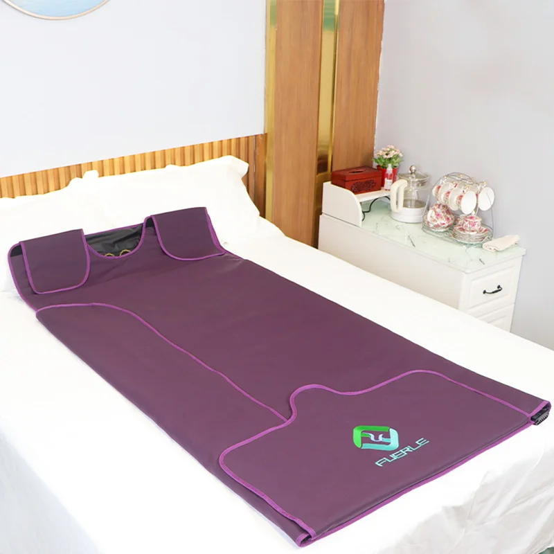 

Chinese traditional gemstone Tourmaline jade germanium einfrared sauna blanket full body frared sauna blanket portable