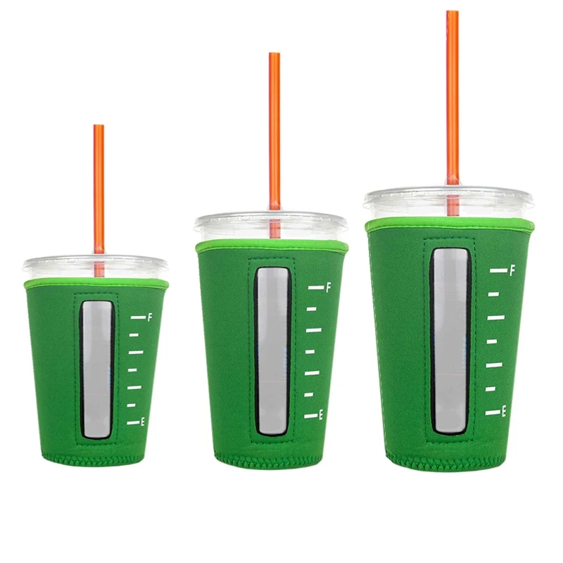 Amazon Neoprene Iced Coffee Sleeves Cup Insulator Sleeve For Cold