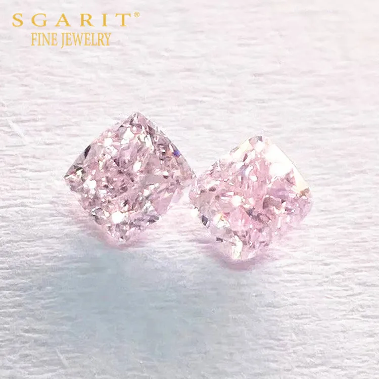 

SGARIT high quality fancy light pink loose diamond for jewelry making 0.236ct SI-VS natural diamond gemstone