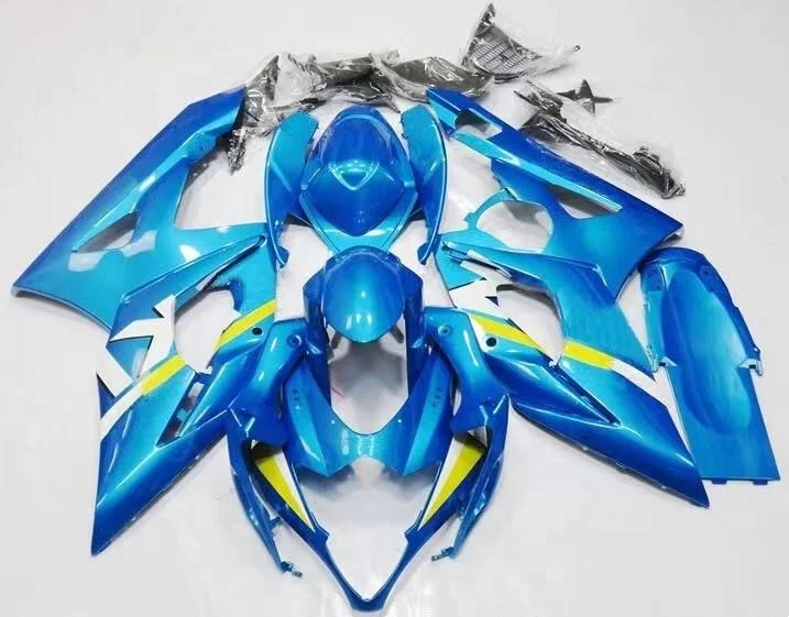 

2021 WHSC Motorcycle Fairings Fit For SUZUKI GSXR1000 2005-2006 ABS Plastic Bodywork Kits Blue, Pictures shown