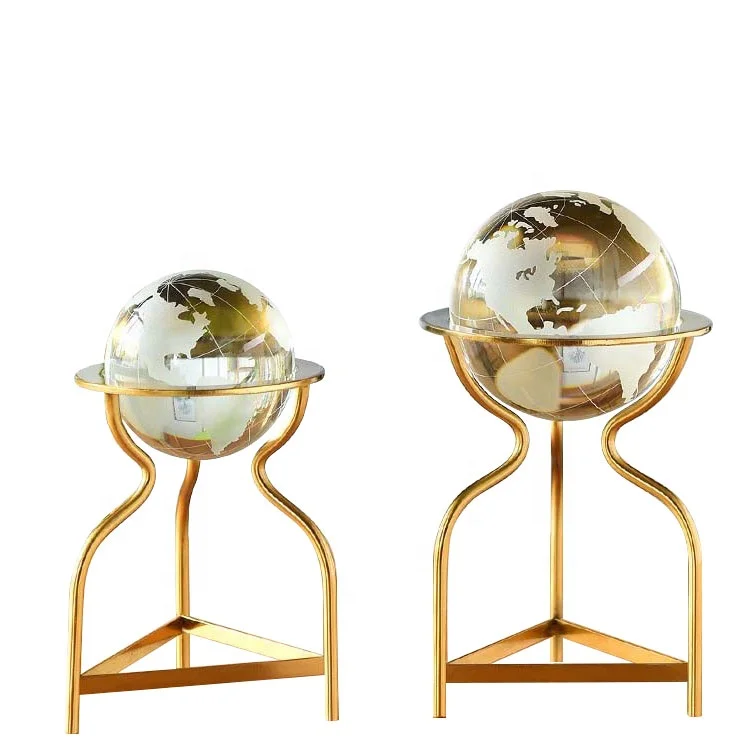 

Crystal ball high quality metal desktop decoration luxury home decoration