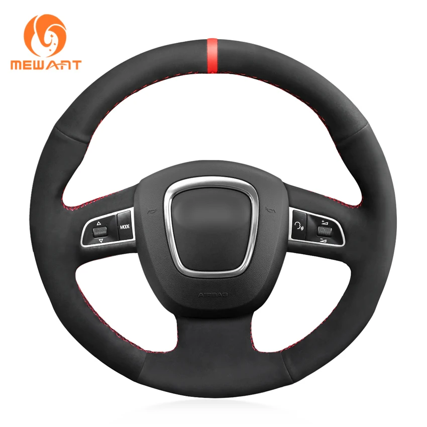 

Hand Sewing Soft Suede Steering Wheel Cover for Audi A3 8P Sportback A4 B8 Avant A5 A8 Q5 Q7 S4 S5 S6 S8 RS4