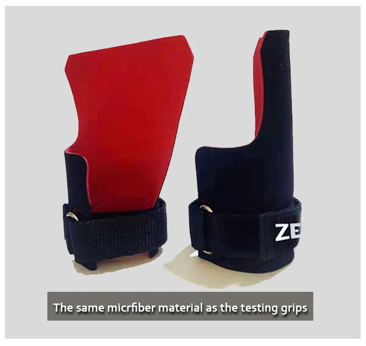 Microfibre leather gymnastics fingerless hand grips for cross fit