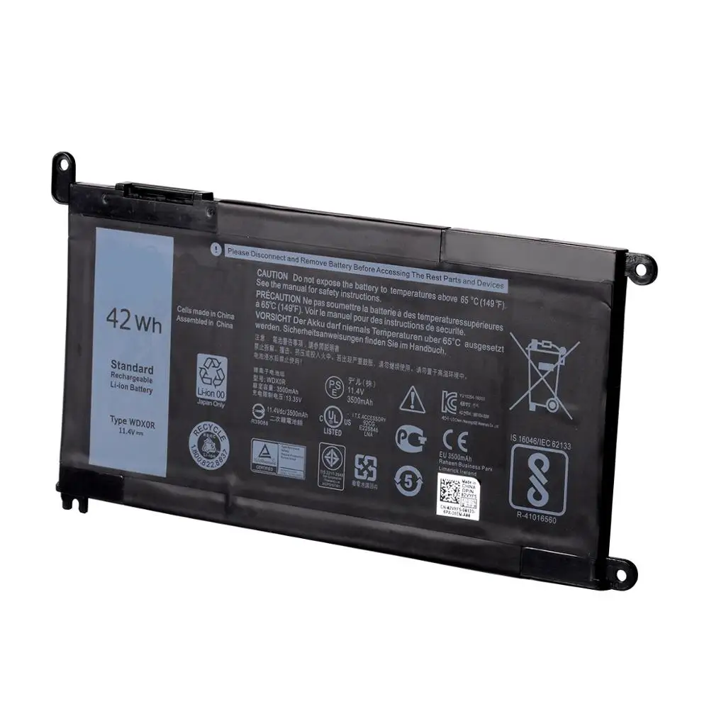 

WDXOR WDX0R Genuine Laptop Rechargeable Battery For Dell inspiron 14 15 P66F 5568 P58F 5578 5579 5583 P86F 7572 P61F 7579