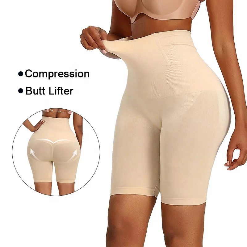 

Wholesale Slim Body Shaper Women Plus Size Underwear Tummy Tucker Shapewear Seamless Short Faja High Waist Tummy Control Panty, Black,nude