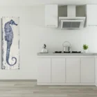 Hand Painted Seahorse Canvas Wall Art Animal Oil Painting Pictures For Decoration