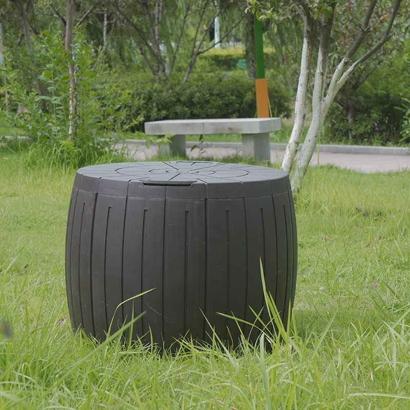 

kINYING Waterproof Plastic Storage Basket Outdoor PP tool Storage Cabinet Toy Storage Box Garden