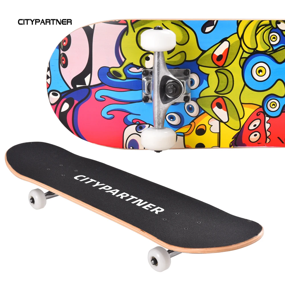 

Best selling pro 9 ply 31 inch skateboard Chinese maple complete skateboard ready to ship, Customized