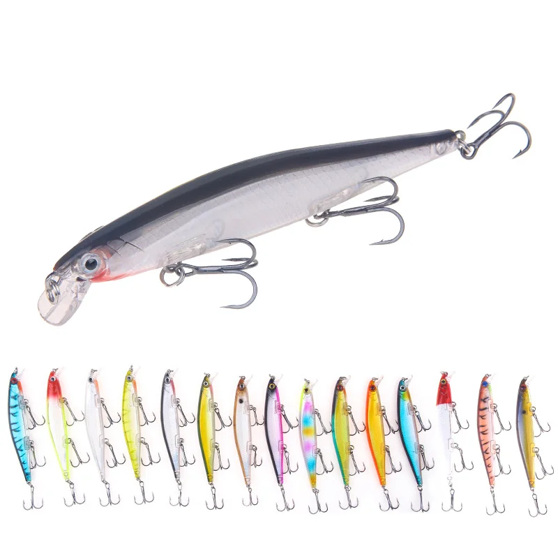 

12.9g Sinking Lures Fishing Minnow 110mm For Grass Carp Bait, 15 colors