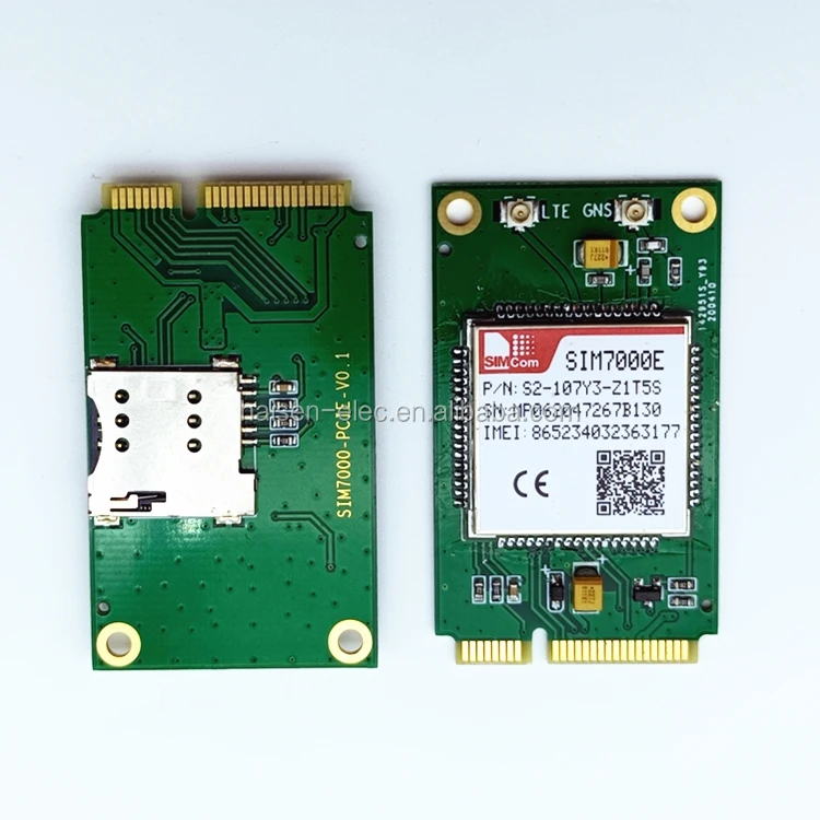 Simcom Lpwa模块sim7000迷你pcie，带sim卡插槽cat-m/nb-iot/gsm模块sim7000e迷你pcie开发板 ...