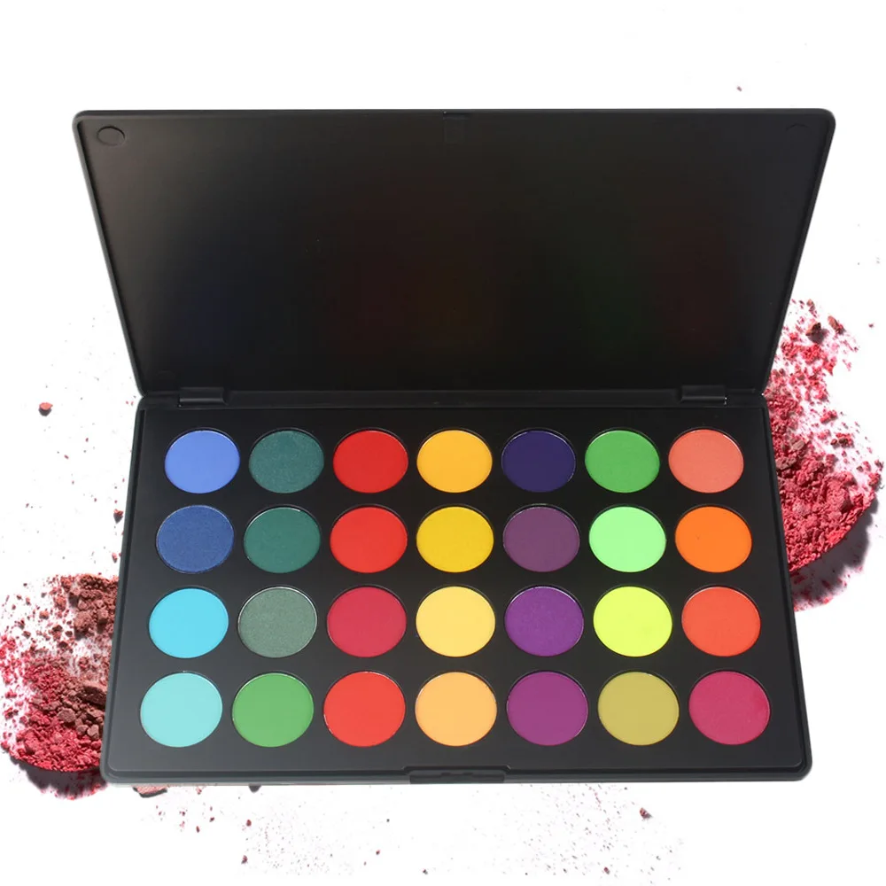 

Dropshipping 28 Colors Shimmer Eye shadow Private Label Pigmented Glitter Eyeshadow Palette