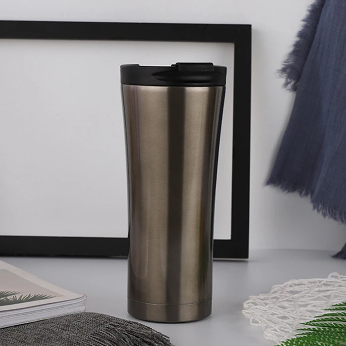 

15oz 450ml Best double walled stainless steel thermal insulated thermos travel mug coffee cup tumbler with water proof lid