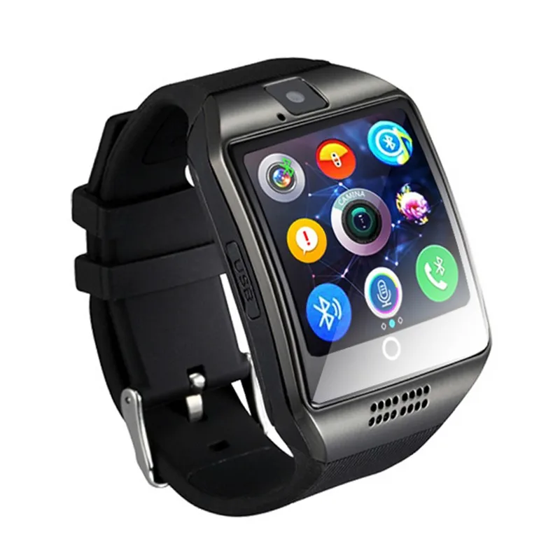 

Cheap NFC Smartwatch BT Touch Screen Q18 Smart Watch Waterproof Music Player Call Dial Mobile Phone Watch Q18