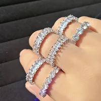 

Wholesale wedding jewellery luxury round cut diamond bijoux rings jewelry women