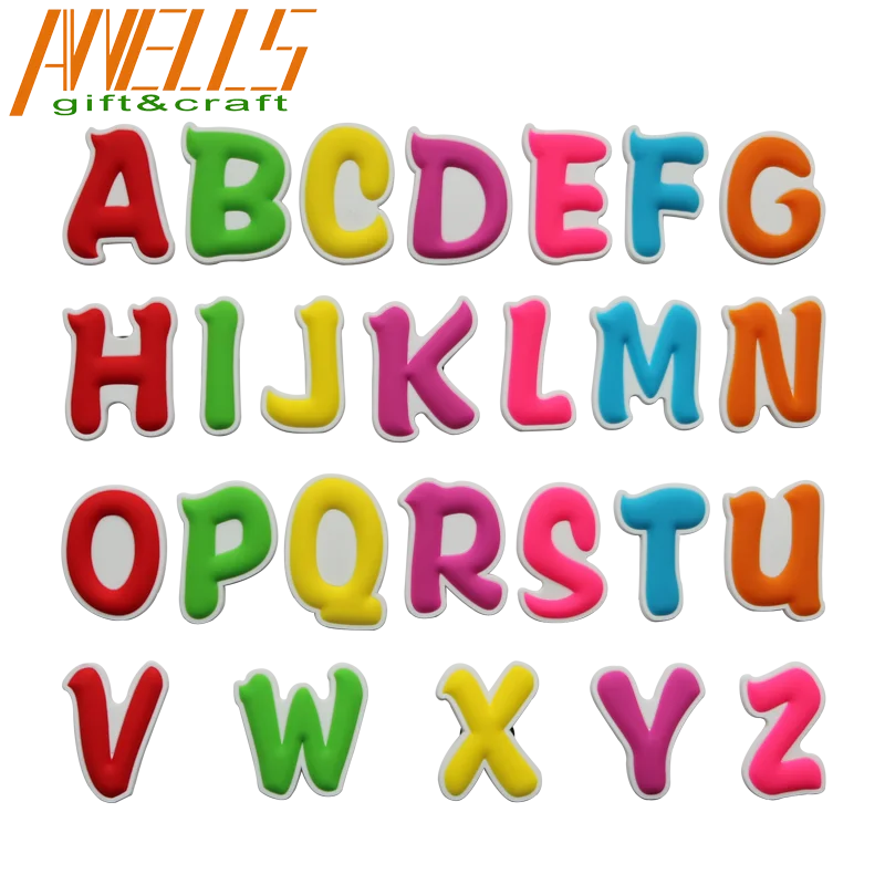 

PVC Magnetic Letters Alphabet Toys Fridge Magnets Stick Colorful ABC Alphabet Learning Spelling Uppercase Toy for Kids