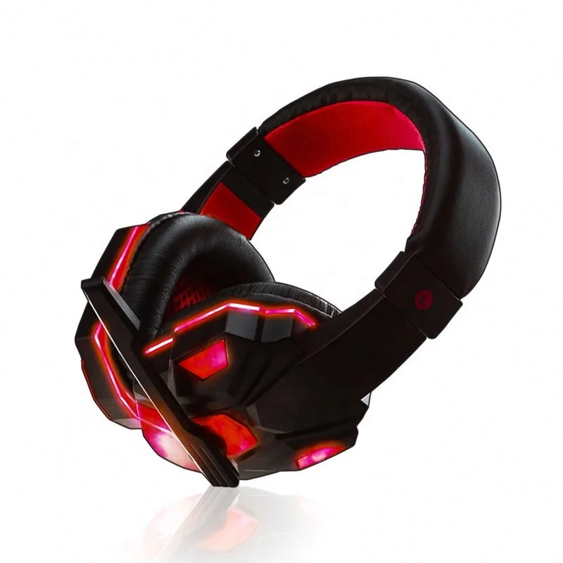 

Manufacturer High Quality Wired Earphone 3.5Mm Stereo Gaming Headset With Mic Led Headphones For Ps4 Xbox One Pc, Black white red