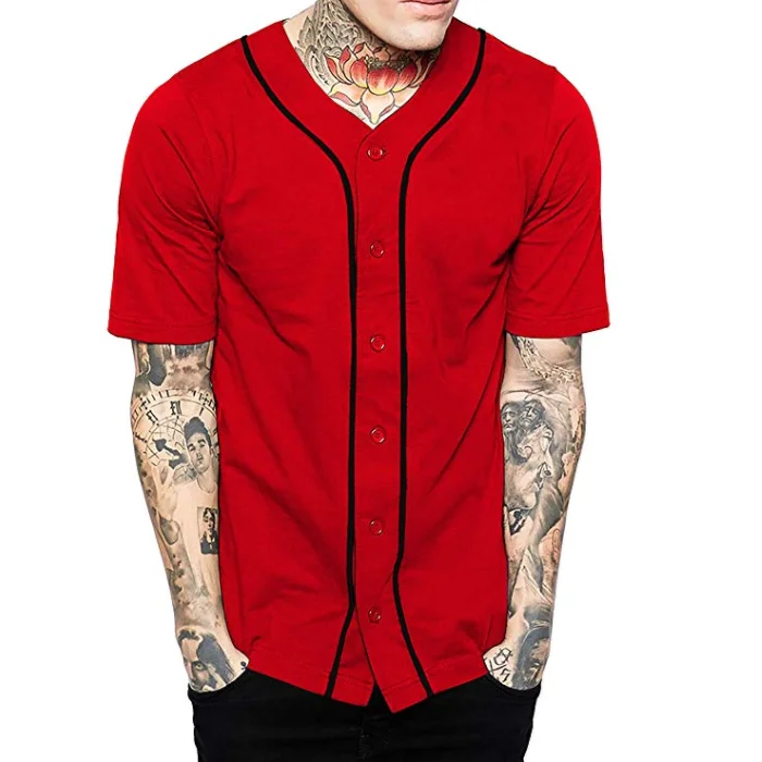 

Blank Custom baseball Tshirt 100% Polyester Baseball Jersey, Customized color