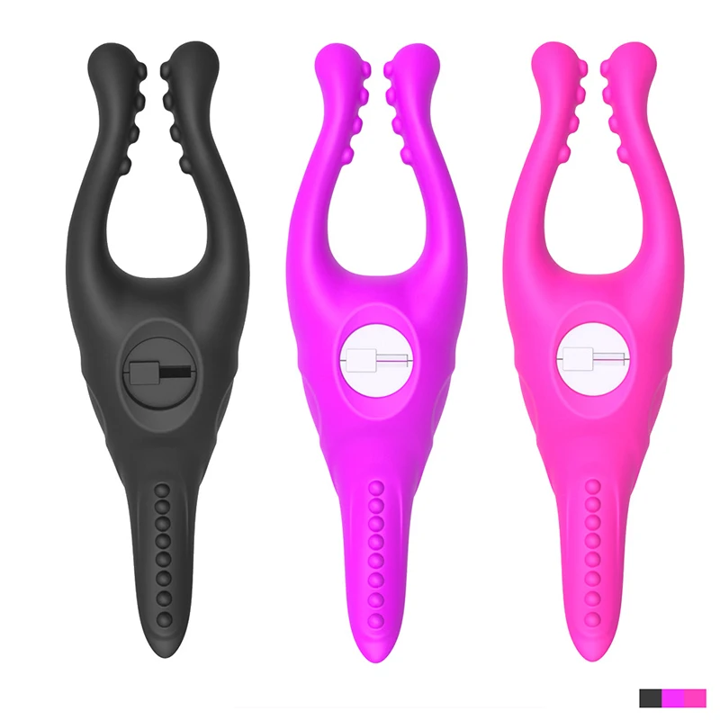 

Dingfoo Wholesale Nipples Stimulating Clips Breast Vibrator Sex Toys for Women