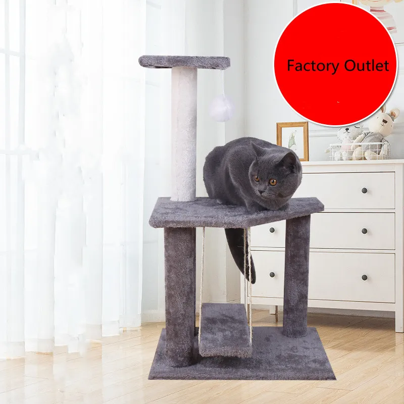 

Cat house tree hammock climber cat activity tree with scratching posts cat tree tower, Grey 1/grey 2 /can be customized