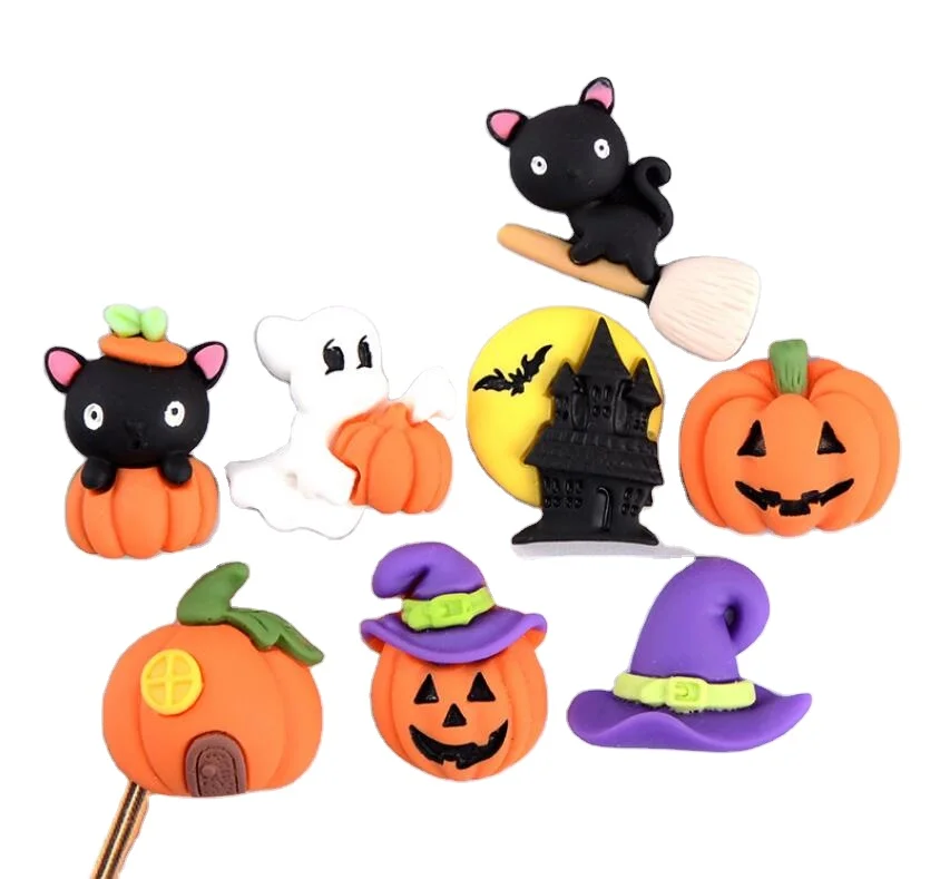 

Halloween Kawaii Resin Flatback Cabochons for Children Baby Jewelry Making