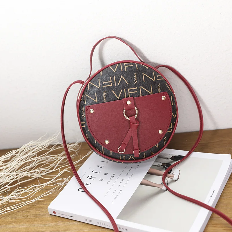 

New product ideas 2021 PU round handbag party letter handbags for women, Customizable