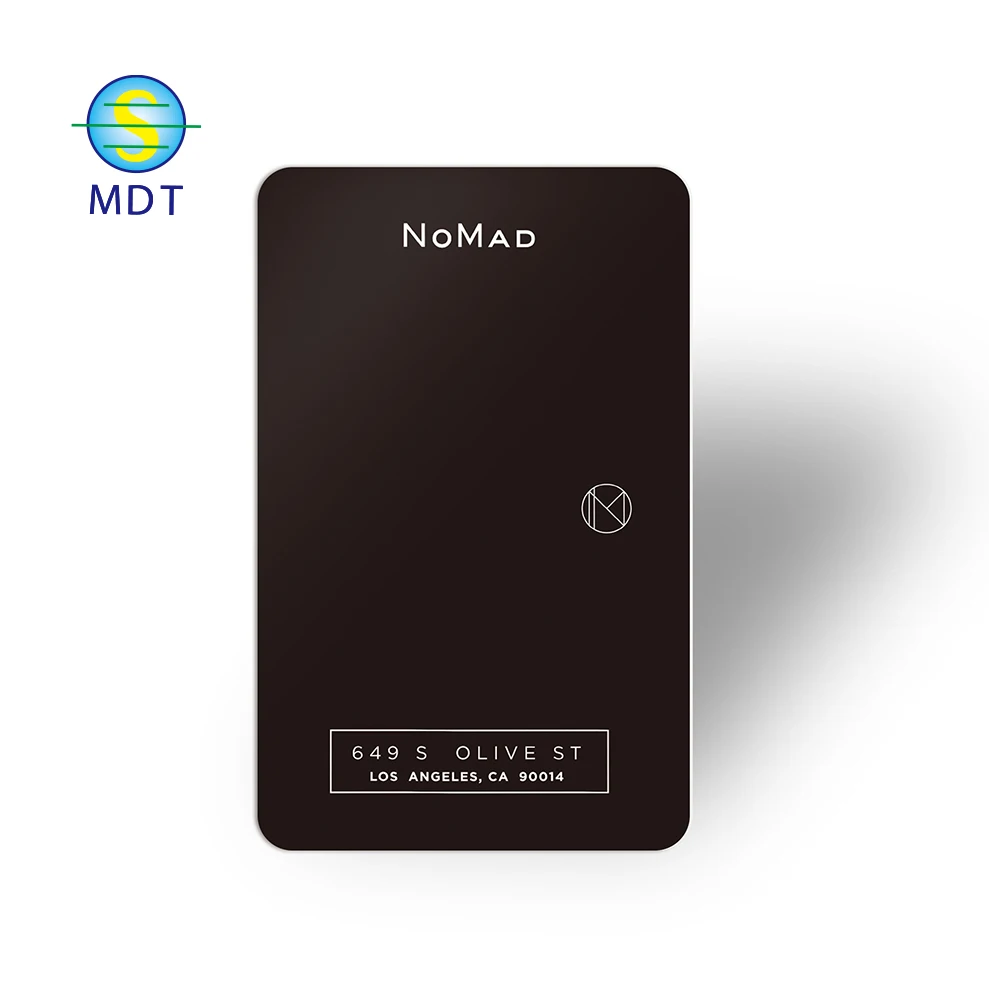 

DU tailor made matte black plastic cards, Clear transparent cards