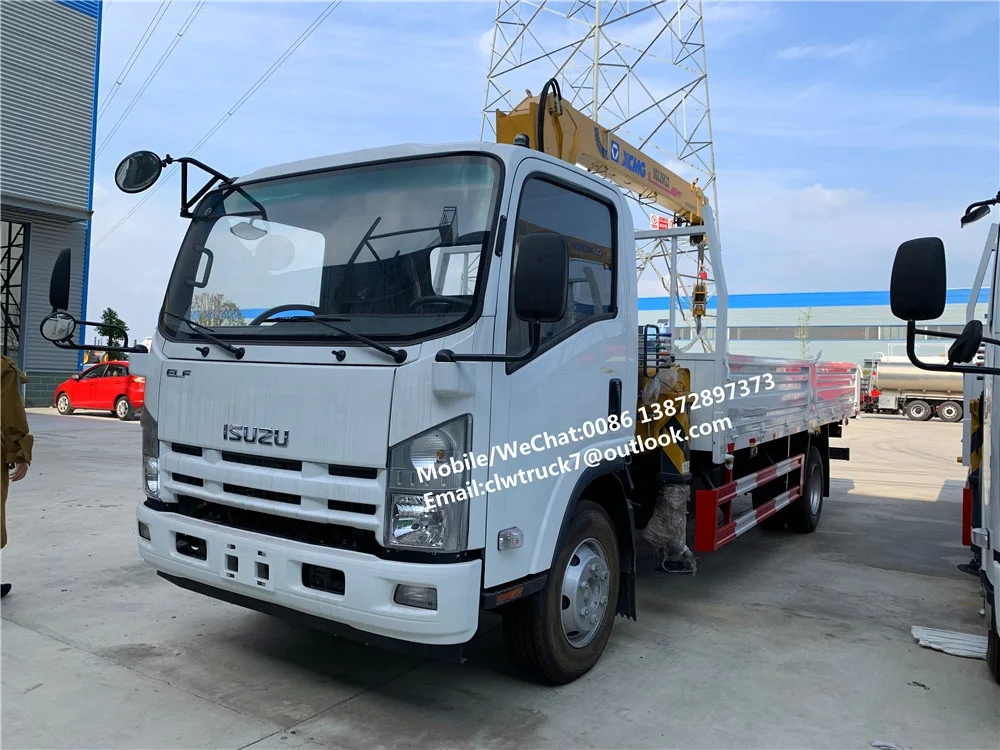 Japan 6 Wheels Truck Mounted Crane 2 Ton 3 Ton Small Truck With Crane For Sale Telescopic Crane