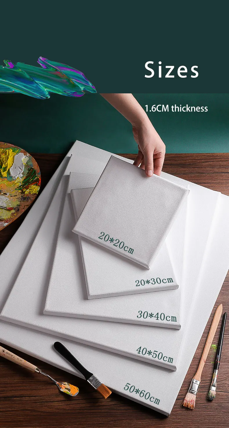 100% Linen cotton canvas board for artist professional acrylic oil painting use