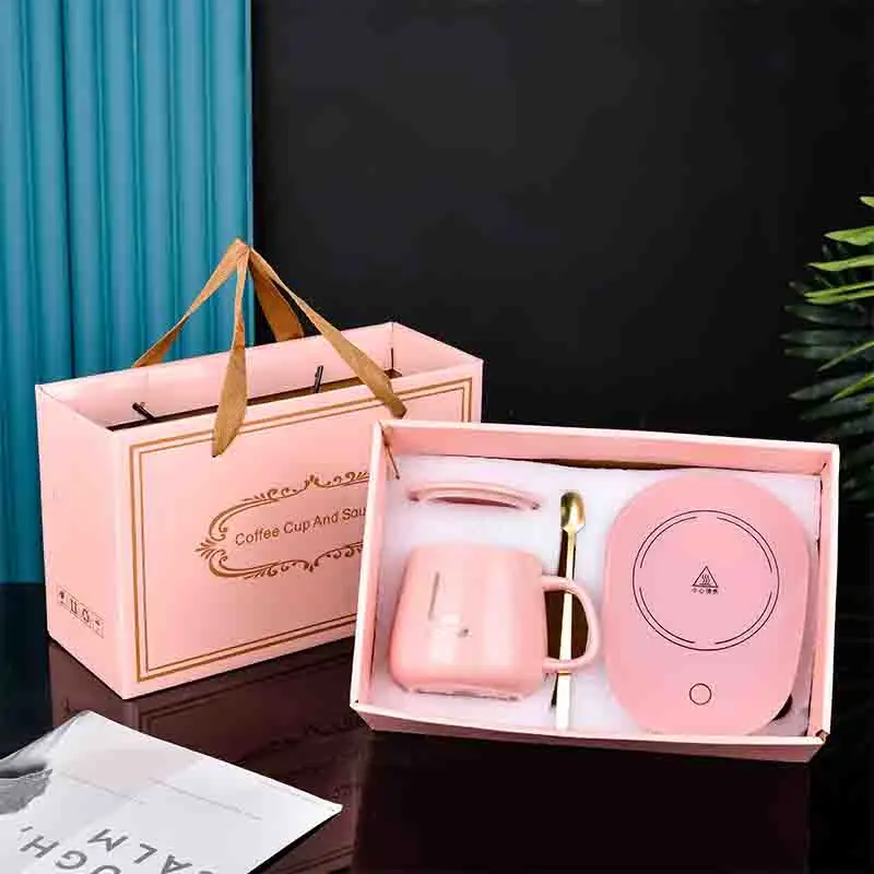 

Hot Sale Thermostat Cup Gift Box Set Automatic Heating Mug Gift Cup, Picture
