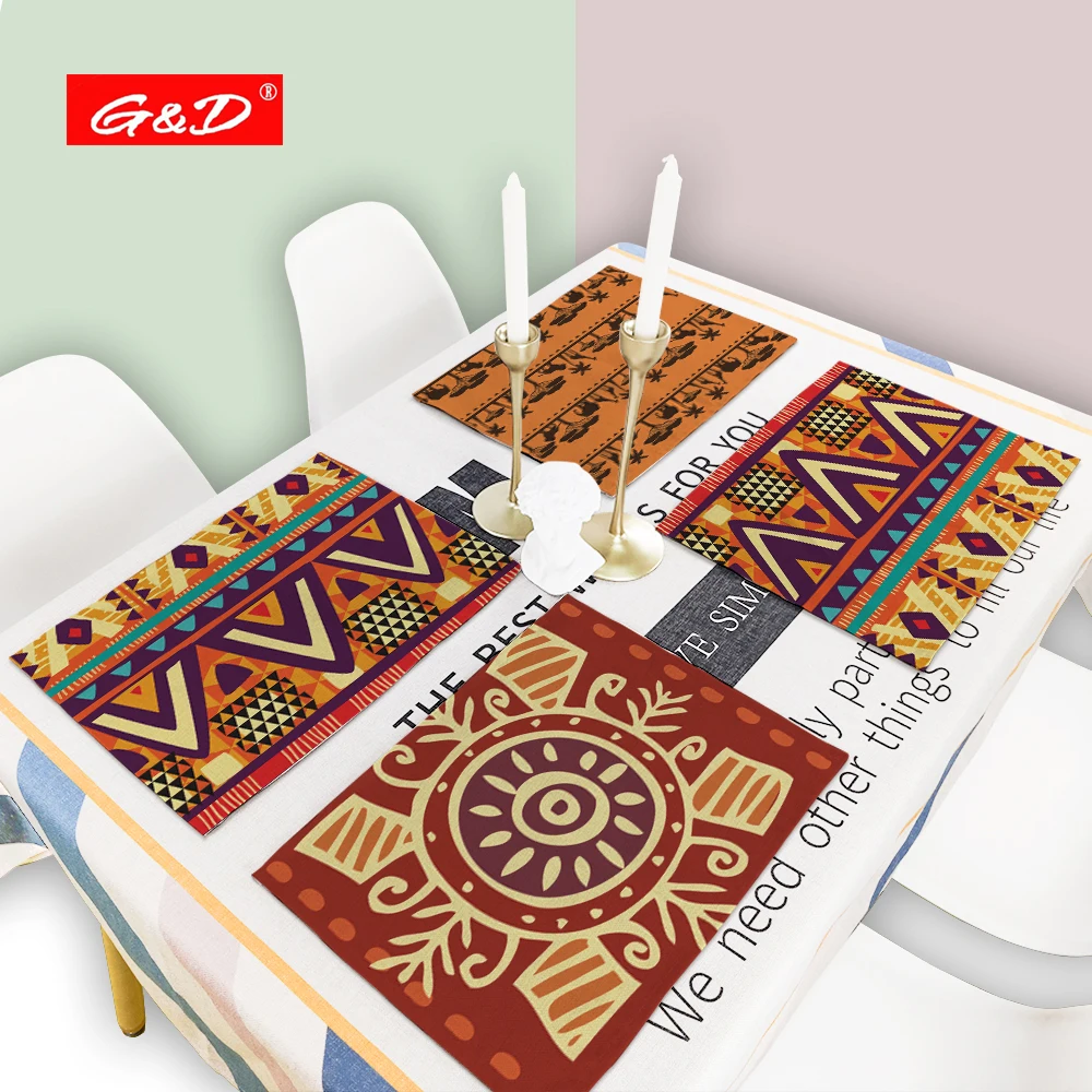 

G&D African Design Kitchen Promoting Custom Printed Tablemats