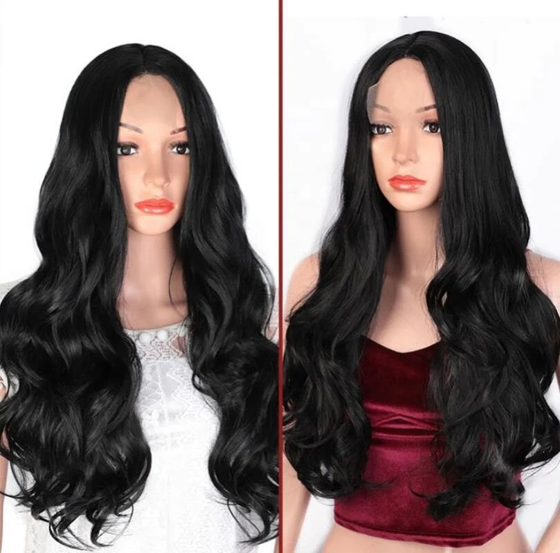 

Jhcentury Centre Part Large Wavy Lady's Wig Black Sexy Girl Wigcap Wigs, See details