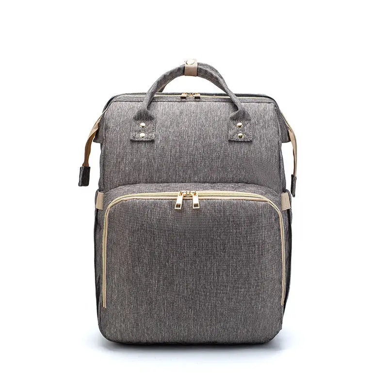 

Custom Backpack Multifunctional Portable Travel Foldable Baby Bed Diaper Bag