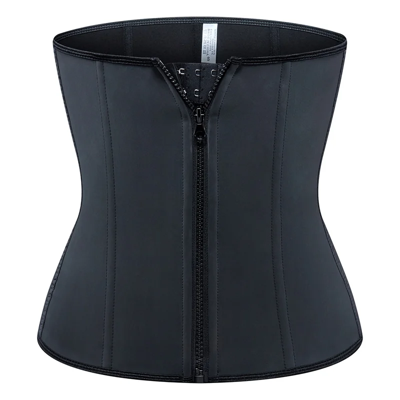 

High Quality Adjustable Women 6 Steel Bone 3 Row Hooks Waist Trainer Sport Cincher Body Shaper for Weight Loss, Customized color/as show