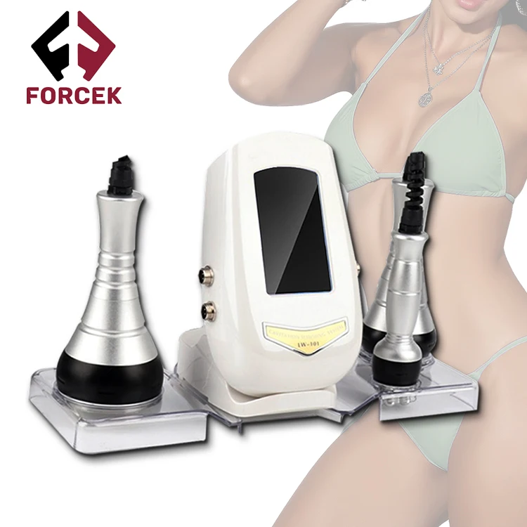 

2021 Newest 3 in 1 40K Ultrasonic Cellulite Removal Radio frequency wrinkle removal Cavitation RF Beauty Machine, Grey