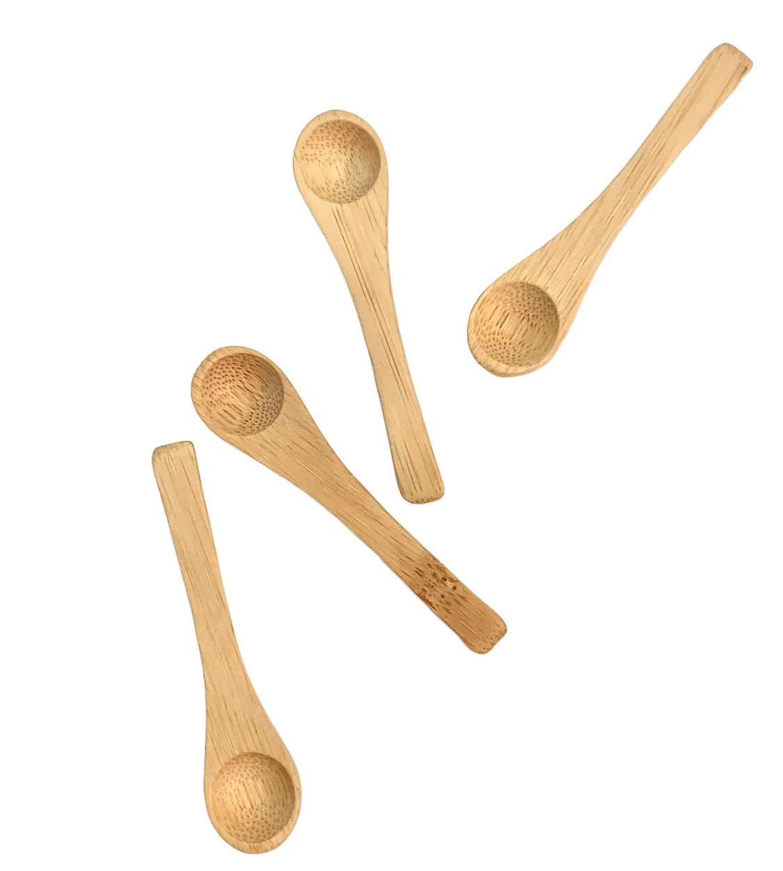 

New Design Eco-Friendly Wooden Spoon Set Mini Bamboo Makeup Spoon Wood, Natural