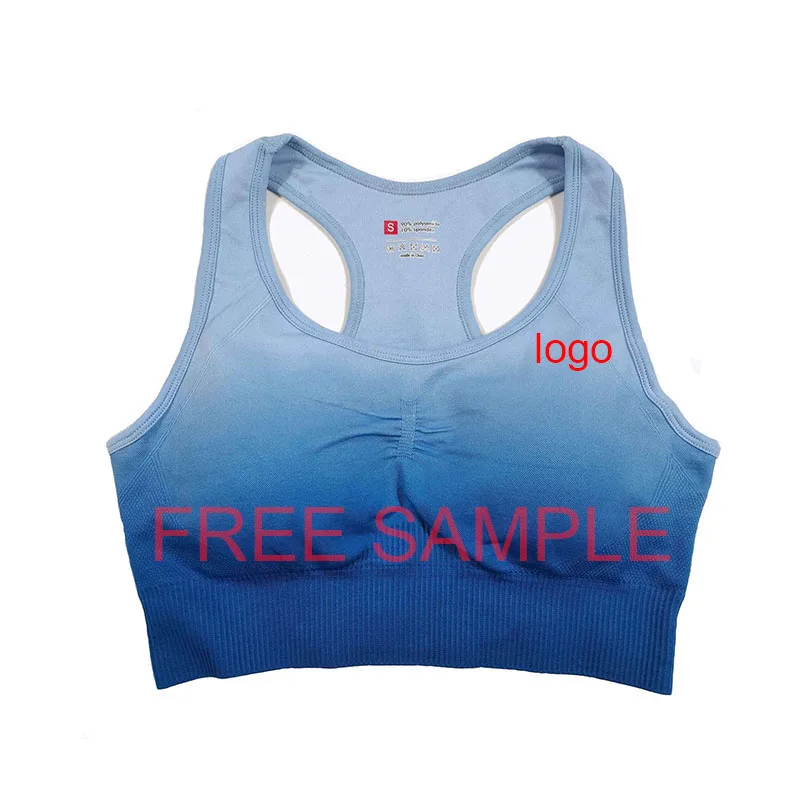 

Custom logo sports bra long line seamless tie dye high support sports bra, As picture or custom