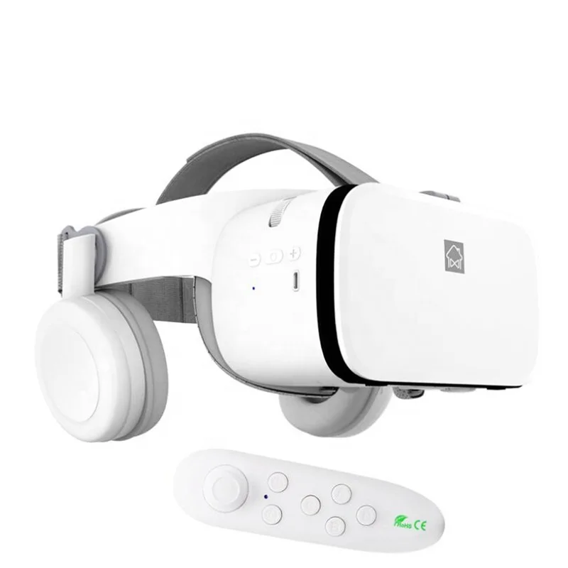 

[With Controller] VR Glasses for Video Game Virtual Reality Mini Bobo Z6 VR Headsets Glasses, White or black