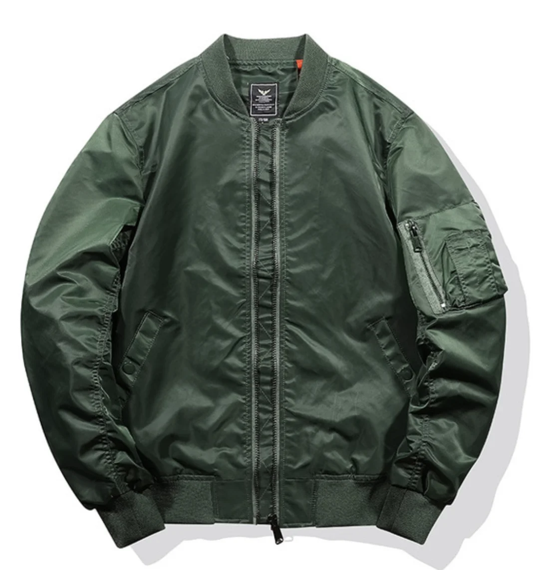 

Bomber Jacket Mens Jacket Outdoor Spring Jacket, Army green