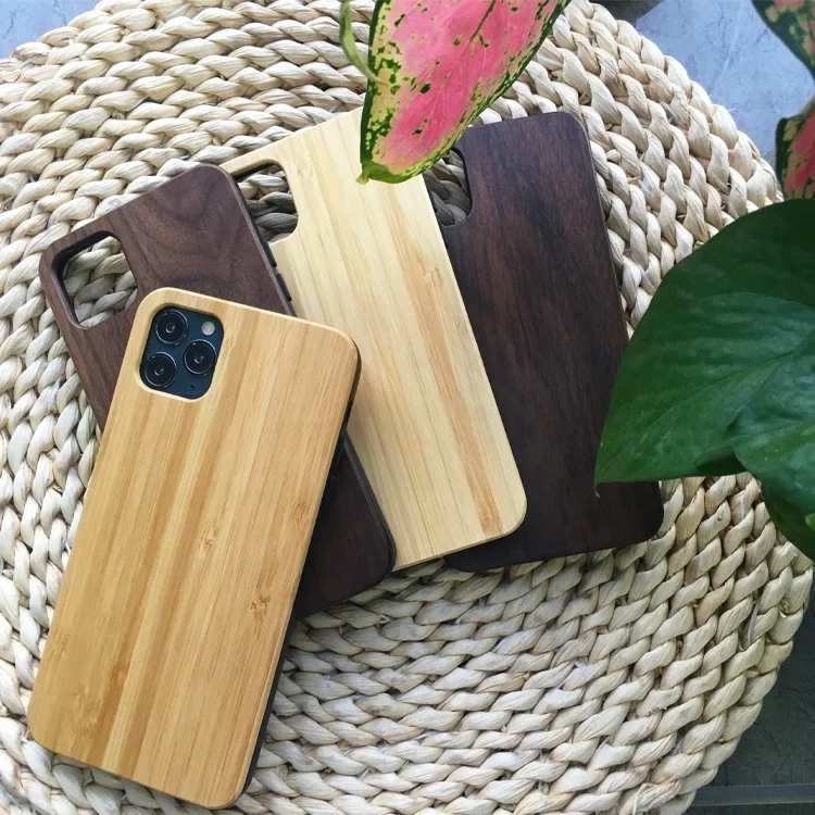 

Luxury Natural Bamboo Walnut Cherry Cork Solid Wood Backwoods Plastic Mobile Phone Case Shell For Iphone 12 11 7 8 Plus Xr Se