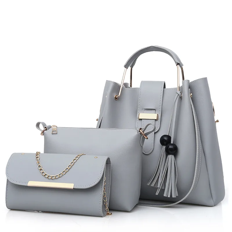 

White Fashion Trends Leather Handbags,Inspired Elegant Purses 3pcs Set,2021 Designer Sublimation Purse For Women